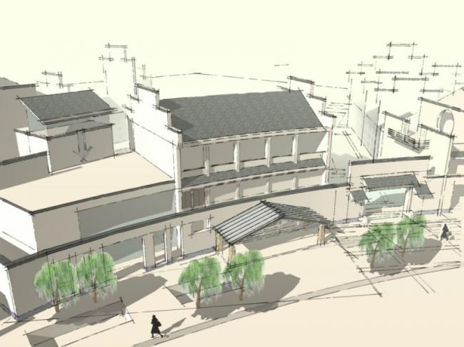 Sketchup商业模型|多层会所,中式风格 Sketchup商业模型|多层会所,中式风格