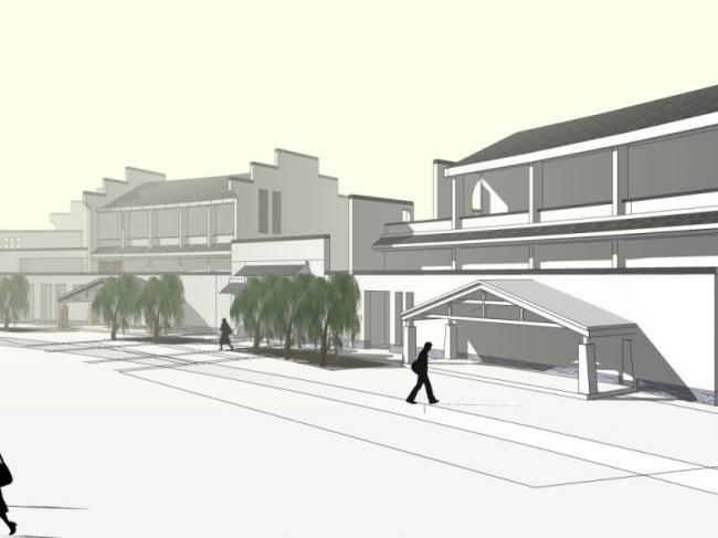 Sketchup商业模型|多层会所,中式风格 Sketchup商业模型|多层会所,中式风格