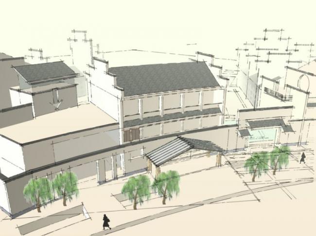 Sketchup商业模型|多层会所,中式风格 Sketchup商业模型|多层会所,中式风格