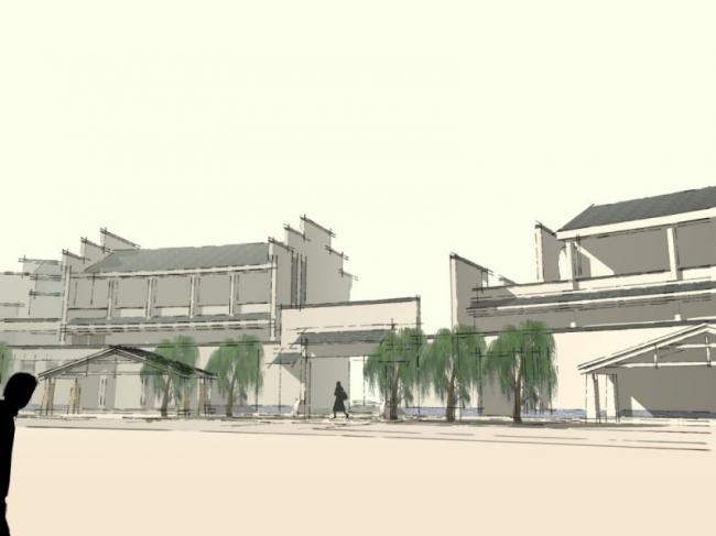 Sketchup商业模型|多层会所,中式风格 Sketchup商业模型|多层会所,中式风格