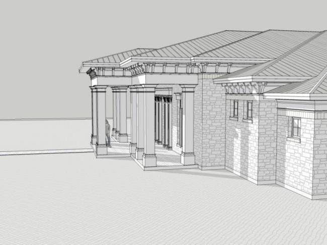 Sketchup商业模型|低层会所,欧式风格 Sketchup商业模型|低层会所,欧式风格
