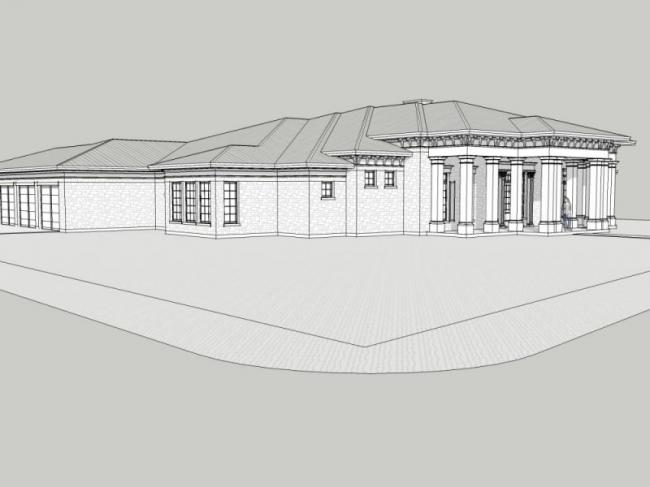 Sketchup商业模型|低层会所,欧式风格 Sketchup商业模型|低层会所,欧式风格