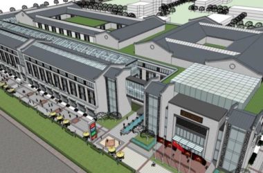 Sketchup商业模型|多层商业街,现代中式风格-BIM建筑网