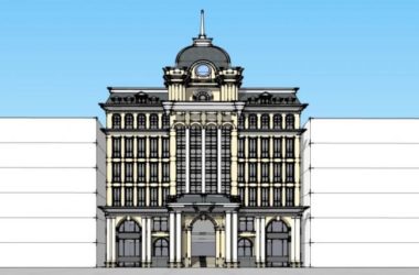 Sketchup商业模型|多层会所,欧式风格-BIM建筑网