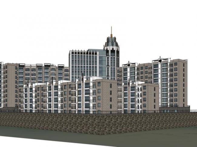 Sketchup住宅模型|高层住宅,现代风格 Sketchup住宅模型|高层住宅,现代风格