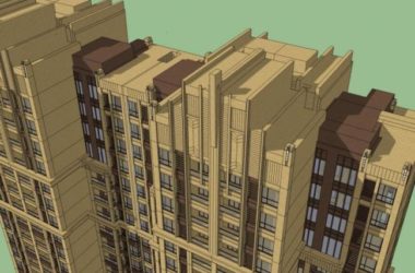 Sketchup住宅模型|超高层住宅,居住建筑,古典风格-BIM建筑网