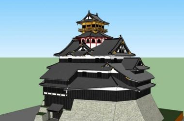 Sketchup古建筑模型|多层宗教建筑,藏式风格,中式风格,古建-BIM建筑网