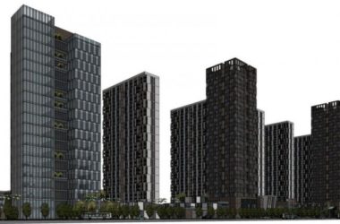 Sketchup综合体模型|超高层商业综合体，办公，住宅，酒店，现代风格-BIM建筑网