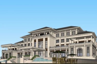 Sketchup酒店模型|多层酒店,欧式风格-BIM建筑网