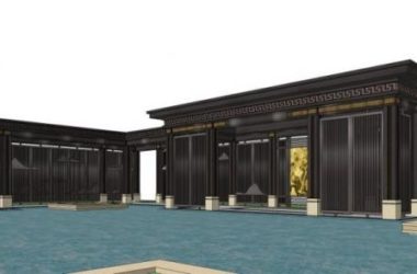 Sketchup文化模型|中式回廊,文化,中式风格-BIM建筑网