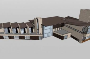 Sketchup商业模型|多层会所,现代中式风格-BIM建筑网