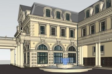 Sketchup酒店模型|多层酒店会所,欧式风格-BIM建筑网