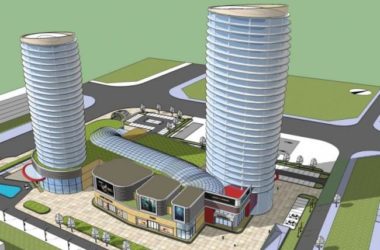 Sketchup综合体模型|多高层商业综合体，办公，酒店，现代风格-BIM建筑网