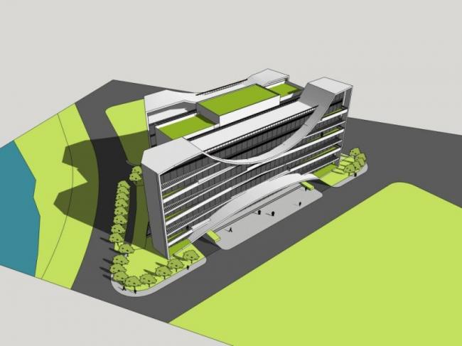 Sketchup办公模型|多层办公楼,现代风格 Sketchup办公模型|多层办公楼,现代风格