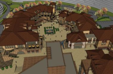 Sketchup商业模型|多层商业街,西班牙风格-BIM建筑网