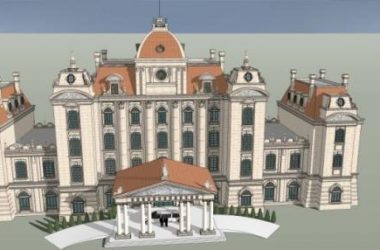 Sketchup商业模型|多层商业建筑,古典风格-BIM建筑网