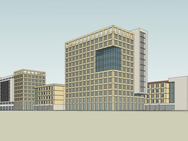 Sketchup办公模型|高层办公楼,现代风格 Sketchup办公模型|高层办公楼,现代风格