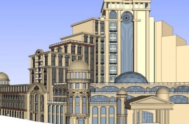 Sketchup酒店模型|高层酒店,欧式风格-BIM建筑网