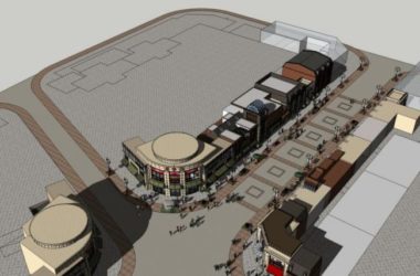 Sketchup商业模型|多层商业街,现代风格-BIM建筑网