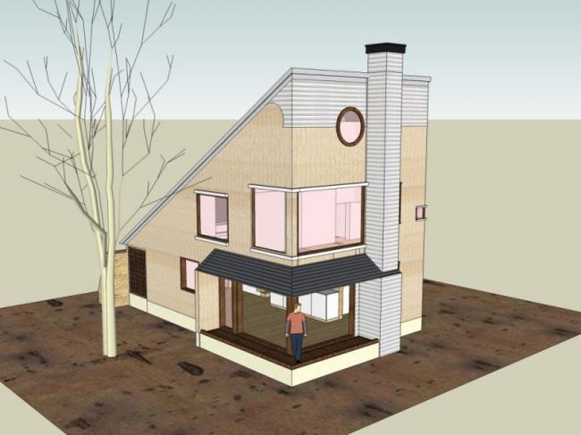 Sketchup住宅模型|低层住宅,现代风格 Sketchup住宅模型|低层住宅,现代风格