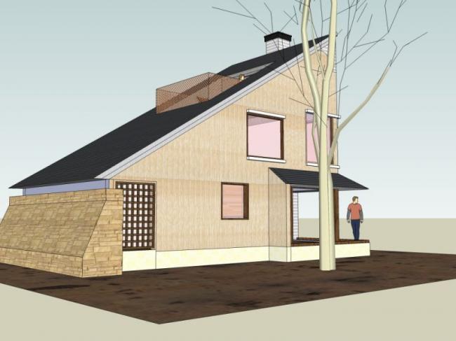 Sketchup住宅模型|低层住宅,现代风格 Sketchup住宅模型|低层住宅,现代风格