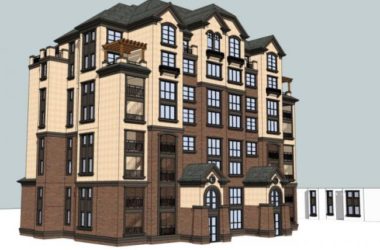 Sketchup住宅模型|多层住宅,欧式古典风格-BIM建筑网