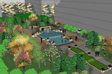 Sketchup景观模型|广场景观,古典风格-BIM建筑网