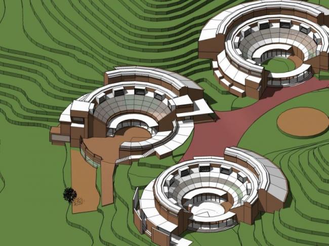Sketchup商业模型|山地会所,现代风格 Sketchup商业模型|山地会所,现代风格