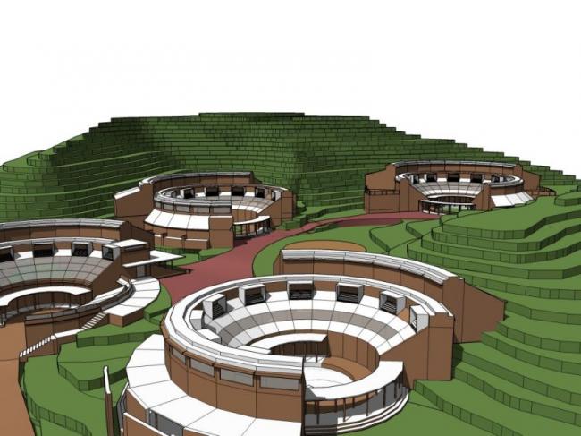 Sketchup商业模型|山地会所,现代风格 Sketchup商业模型|山地会所,现代风格