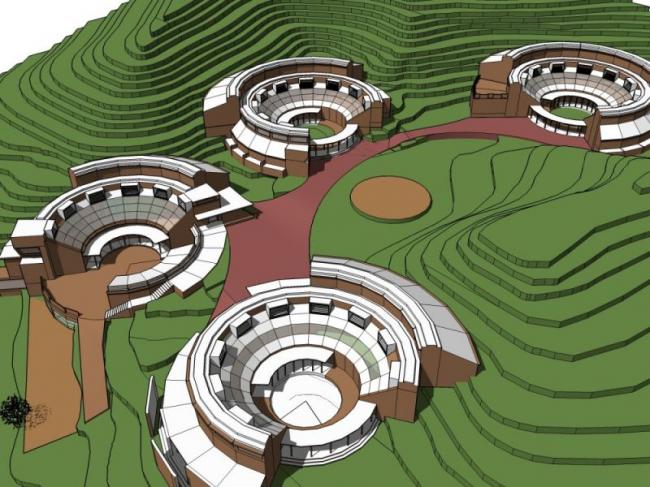 Sketchup商业模型|山地会所,现代风格 Sketchup商业模型|山地会所,现代风格