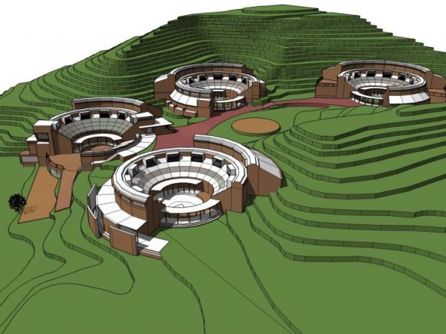 Sketchup商业模型|山地会所,现代风格 Sketchup商业模型|山地会所,现代风格