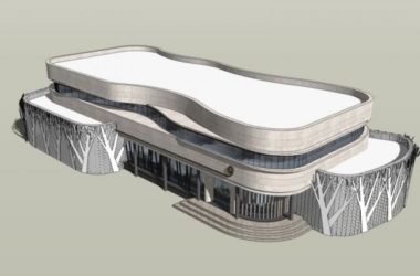 Sketchup商业模型|低层商业建筑,现代风格-BIM建筑网