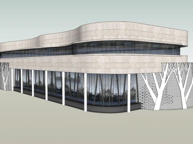 Sketchup商业模型|低层商业建筑,现代风格 Sketchup商业模型|低层商业建筑,现代风格