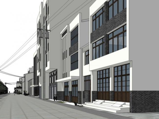 Sketchup住宅模型|多层住宅,中式风格 Sketchup住宅模型|多层住宅,中式风格