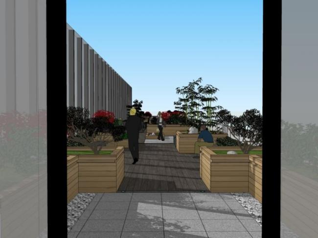 Sketchup景观模型|屋顶花园,现代风格 Sketchup景观模型|屋顶花园,现代风格