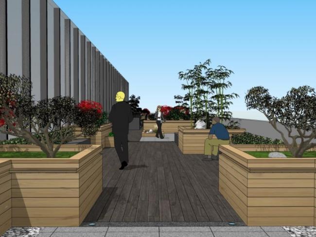 Sketchup景观模型|屋顶花园,现代风格 Sketchup景观模型|屋顶花园,现代风格