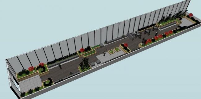 Sketchup景观模型|屋顶花园,现代风格 Sketchup景观模型|屋顶花园,现代风格
