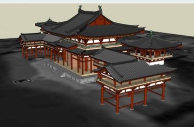 Sketchup古建筑模型|多层古建筑,中式风格-BIM建筑网