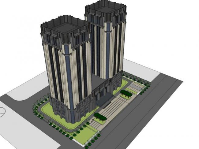 Sketchup酒店模型|高层酒店,古典风格 Sketchup酒店模型|高层酒店,古典风格