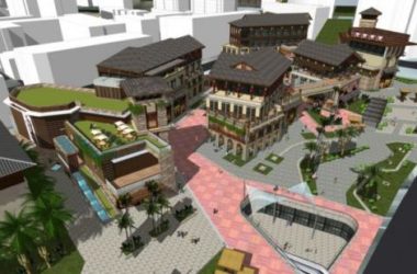 Sketchup商业模型|多层商业街,东南亚风格-BIM建筑网