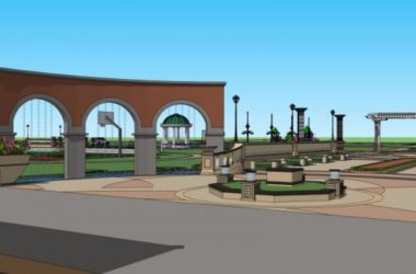 Sketchup景观模型|广场景观,欧式风格,古典风格-BIM建筑网
