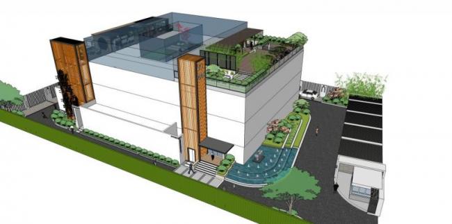 Sketchup景观模型|屋顶花园,现代风格 Sketchup景观模型|屋顶花园,现代风格