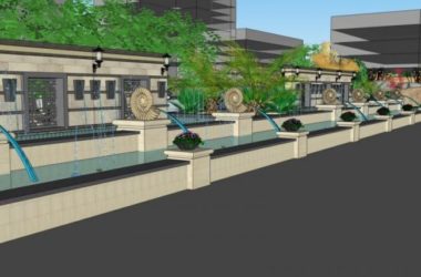 Sketchup景观模型|居住区景观,住宅景观,古典风格-BIM建筑网