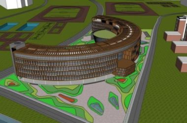 Sketchup学校模型|多层学校,校园教育建筑,现代风格-BIM建筑网
