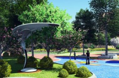 Sketchup景观模型|多层幼儿园学校景观,现代风格-BIM建筑网