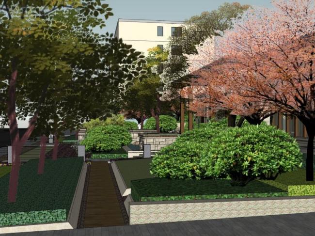 Sketchup景观模型|住宅景观,现代中式风格 Sketchup景观模型|住宅景观,现代中式风格