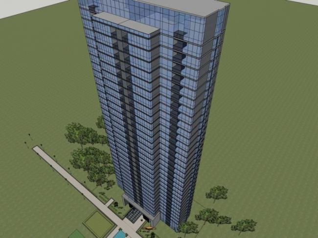 Sketchup住宅模型|超高层住宅楼,现代风格 Sketchup住宅模型|超高层住宅楼,现代风格