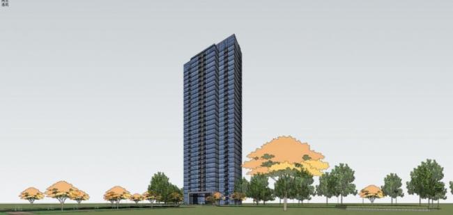 Sketchup住宅模型|超高层住宅楼,现代风格 Sketchup住宅模型|超高层住宅楼,现代风格