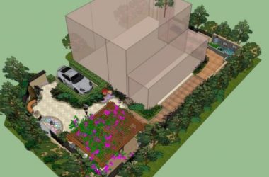 Sketchup景观模型|别墅景观,古典风格-BIM建筑网