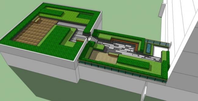 Sketchup景观模型|屋顶花园景观,现代风格 Sketchup景观模型|屋顶花园景观,现代风格